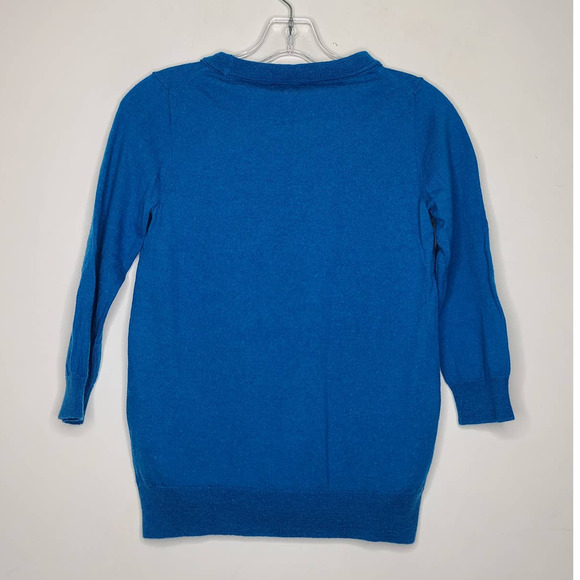 J Crew merino bright blue wool sweater - small - Picture 2 of 4
